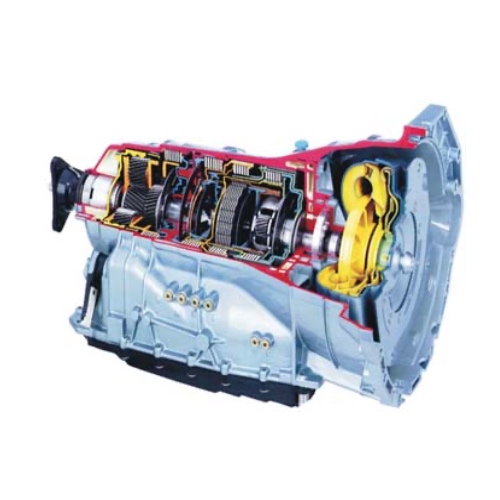 自排(AT) : 用油壓控制各組多片式濕式離合器，由行星齒輪的結構來變換齒輪比，藉由扭力器來傳送動力，必須依賴油壓控制的變速箱。